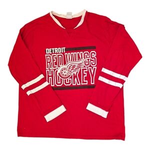 NHL Detroit Red Wings Dylan Larkin 71 Long Sleeve Jersey Tee L Official Licensed